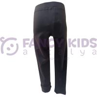 Kız Çocuk Siyah Pamuklu Esnek Tayt – Rahat ve Şık Günlük Kullanım