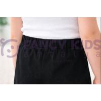 Kız Çocuk Siyah Şort Etek %100 Pamuk Gabardin | Şık ve Rahat Standart Kalıp