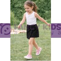 Kız Çocuk Siyah Şort Etek %100 Pamuk Gabardin | Şık ve Rahat Standart Kalıp