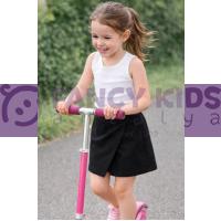 Kız Çocuk Siyah Şort Etek %100 Pamuk Gabardin | Şık ve Rahat Standart Kalıp