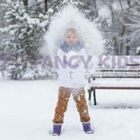 Kız Çocuk Snow Dijital Baskılı Ekru Sweatshirt – Pamuklu Rahat Kumaş