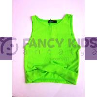 5-11 Yaş Kız Çocuk T-Shirt Kaşkorse Atlet Yeşil