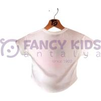 9-48 Ay Kız Çocuk T-Shirt Baskılı Ekru