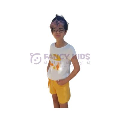 Kız Çocuk T-Shirt Body Arizona Baskılı Regular Fit Esnek Kumaş