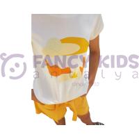 Kız Çocuk T-Shirt Body Arizona Baskılı Regular Fit Esnek Kumaş