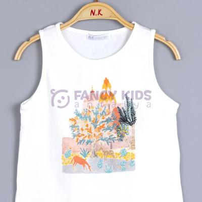 8-14 Yaş Kız Çocuk T-Shirt Çınar Baskılı