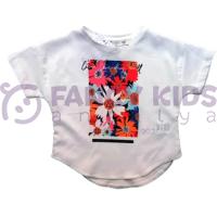9-48 Ay Kız Çocuk T-Shirt Ekru Bebe Beden