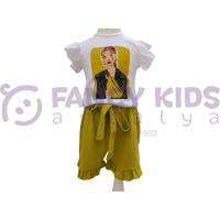 Kız Çocuk T-Shirt Şort İkili Takım Penye