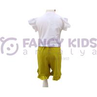 Kız Çocuk T-Shirt Şort İkili Takım Penye