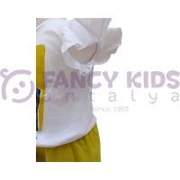 Kız Çocuk T-Shirt Şort İkili Takım Penye