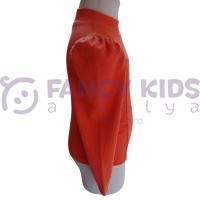 Kız Çocuk Turuncu Kaşkorse Uzun Kol Bluz – Esnek Tam Kalıp, Şık ve Rahat