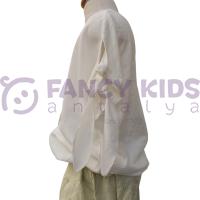 Kız Çocuk Yeşil Çiçek Desenli Askılı Bluz Şort İkili Takım