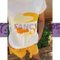 8-14 Yaş Kız Çocuk T-Shirt Arizona Baskılı Body