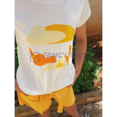 8-14 Yaş Kız Çocuk T-Shirt Arizona Baskılı Body