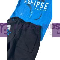 4-8 Yaş Erkek Çocuk İkili Takım Dark Night Eclipse T-Shirt Şort