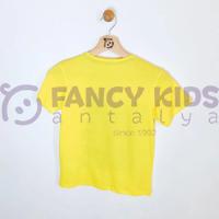 8-14 Yaş Erkek Çocuk Dijital Baskılı Sarı T-Shirt 