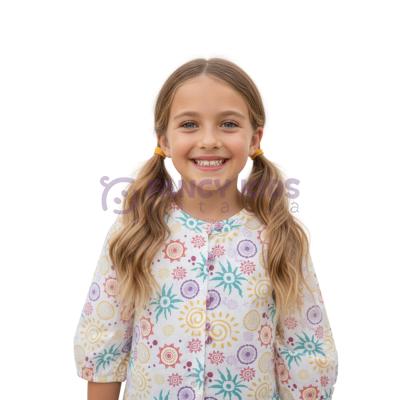 Kız Çocuk Çok Renkli Baskılı Bluz